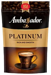 Кофе АМБАССАДОР Платинум растворимый м/у 75г