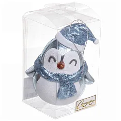 Елочная игрушка СЕРПАНТИН Милый пингвиненок голубой