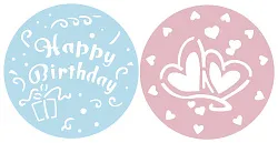 Декораторы для торта ЗЕНКЕР Сердца День Рождения Д255мм 2шт