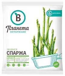 Спаржа ПЛАНЕТА ВИТАМИНОВ зеленая с/м 400г