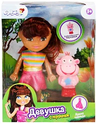 Набор игрушек ДОЛЛИ ТОЙ Девушка с троллем арт.0804-116