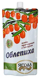 Облепиха СИБИРСКАЯ ЯГОДА протертая с сахаром д/пак 280г