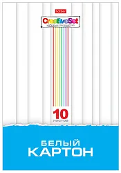 Картон белый ХАТБЕР Креатив А4 10л