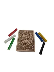 Набор для творчества АПИЛКА Дед Мороз раскраска пластилином арт.8