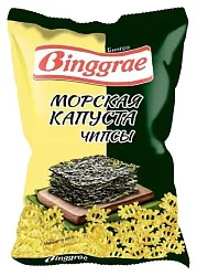 Чипсы БИНГРЭ морская капуста 50г
