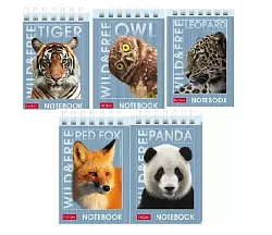 Блокнот Дикие и свободные А7 40л арт.40Б7Вгр