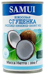 Сгущенное молоко САМУИ кокосовое ж/б ключ 200г