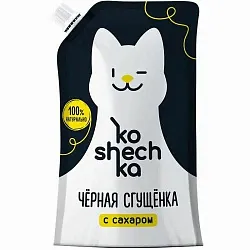 Молочный продукт КОШЕЧКА Сгущенка черная бзмж 6% м/у 270г