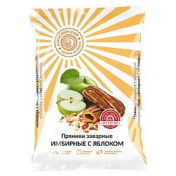 Пряники БОГОСЛОВСКИЙ заварные имбирные с яблоком 250г