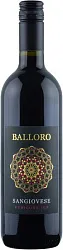 Вино БАЛЛОРО Санджиовезе Рубиконе красное сух 11.5% ст/б 0.75л
