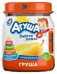 Пюре АГУША груша ст/б 100г