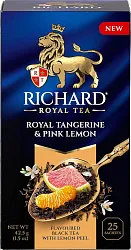 Чай РИЧАРД Роял Мандарин и розовый лимон черный 25пак