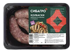 Колбаски СИБАГРО рубленые свинина говядина охл 400г
