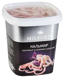 Кальмар МЕРИДИАН щупальца и соломка в рассоле 415г