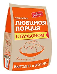 Пельмени САЛЬНИКОВ Любимая порция с бульоном 800г