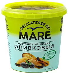 Коктейль МАРЕ из мидий в оливковом масле 380г