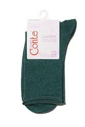 Носки женские КОНТЕ Элегант Комфорт хлопковые темно-бирюзовые р.23 арт.19С-101СП