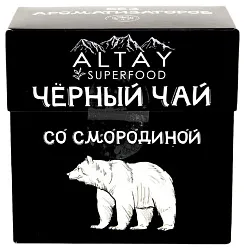 Чай АЛТАЙ СУПЕРФУД со смородиной черный 25пак