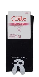 Носки женские КОНТЕ Элегант Классик черные р.25-27 арт.17С-183СП540