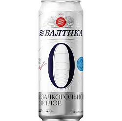 Пиво БАЛТИКА №0 б/а ж/б 0.45л