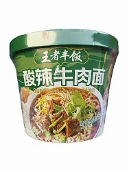 Лапша б/п ВАНДЖЭ ФЭН ФАНЬ со вкусом говядины в кисло-остром соусе 130г