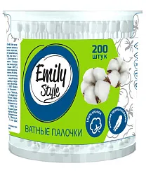 Палочки ватные ЭМИЛИ СТАЙЛ пл/б 200шт