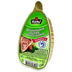 Паштет ХАМЕ деликатесный с куриной грудкой л/у 105г