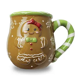 Кружка новогодняя СФЕРА Пряник девочка арт.3-1278-1