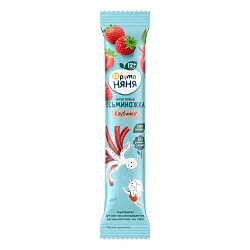 Фруктовые кусочки ФРУТОНЯНЯ Осьминожки яблоко клубника м/у 16г