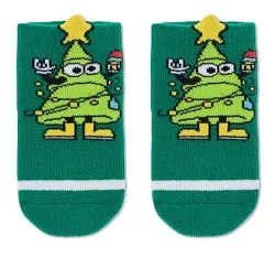 Носки детские КОНТЕ КИДС Новый год зеленые р.16-18 арт.910