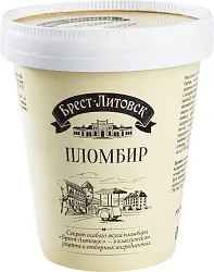 Мороженое БРЕСТ-ЛИТОВСК Пломбир ванильный бзмж 220г