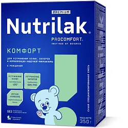 Смесь НУТРИЛАК ПРЕМИУМ Комфорт бзмж карт/уп 350г