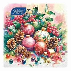 Салфетки ГРАНД ПЕРО Делюкс Этюд 33*33см 3сл 20шт