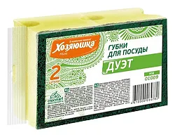 Губка для посуды ХОЗЯЮШКА МИЛА Дуэт 2шт