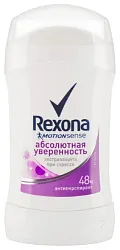 Дезодорант РЕКСОНА Абсолютная уверенность женский стик 40мл