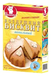 Смесь РАЗМЕШАЙКА Бисквит воздушный ванильный карт/уп 300г