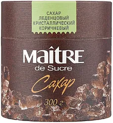Сахар МЭТР Леденцовый коричневый карт/уп 300г