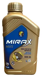 Масло моторное МИРАКС MX5 SAE 10W-40 API SL/CF полусинтетика 1л