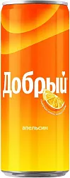 Газ.напиток ДОБРЫЙ апельсин с витамином С ж/б 0.33л