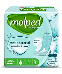 Прокладки МОЛПЕД Антибактериальные нормал 8шт
