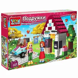 Конструктор ГОРОД МАСТЕРОВ Домик 122 детали арт.2173-AA
