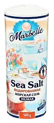 Соль морская МАРБЕЛ мелкая йодированная пэт 500г