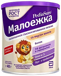 Смесь ПЕДИАШУР Малоежка со вкусом ванили  ж/б 400г