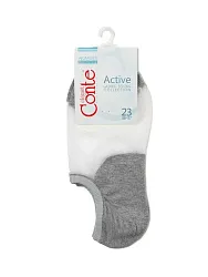 Носки женские КОНТЕ Актив ультракороткие серые р.23 арт.18С-4СП