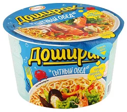 Лапша б/п ДОШИРАК сытный обед морепродукты 110г