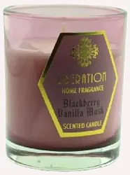 Свеча ароматическая НАТАМ Тайна ежевика ваниль мускус фуксия арт.KL47770084