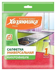 Салфетка ХОЗЯЮШКА МИЛА Макси микрофибра 50*60см