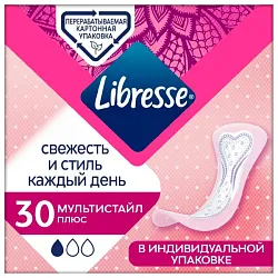 Прокладки ежедневные ЛИБРЕСС Дейлифреш Мульти 30шт
