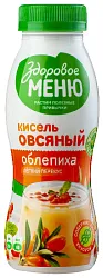 Кисель ЗДОРОВОЕ МЕНЮ овсяный облепиха 250мл