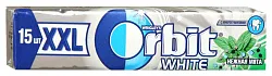 Жевательная резинка ОРБИТ XXL Белоснежная нежная мята 20.4г